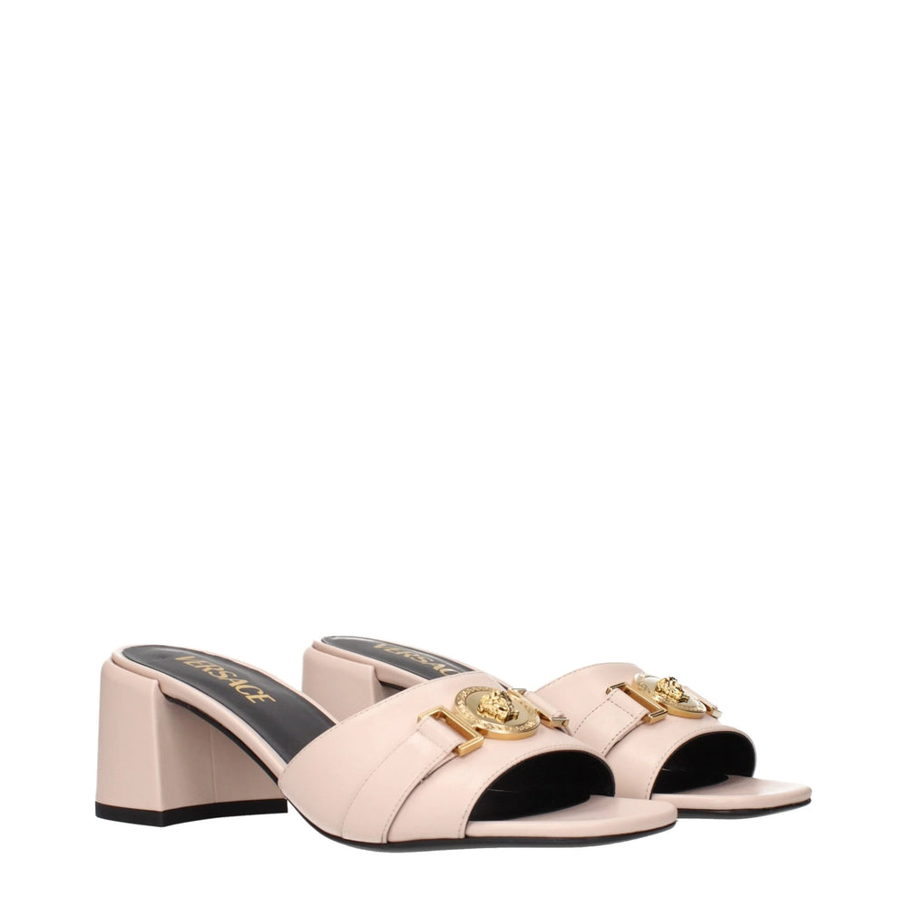 Versace Pink Leather Platforms - EU37/US7