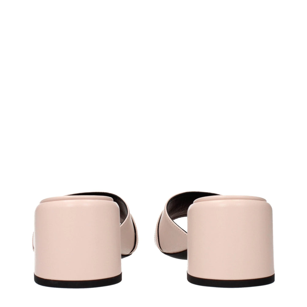 Versace Pink Leather Platforms - EU37/US7