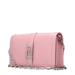 Versace Pink Leather Shoulder Bag