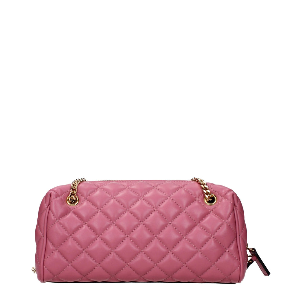 Versace Pink Leather Shoulder Bag