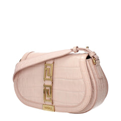 Versace Pink Leather Shoulder Bag