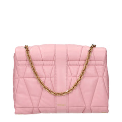 Versace Pink Leather Shoulder Bag