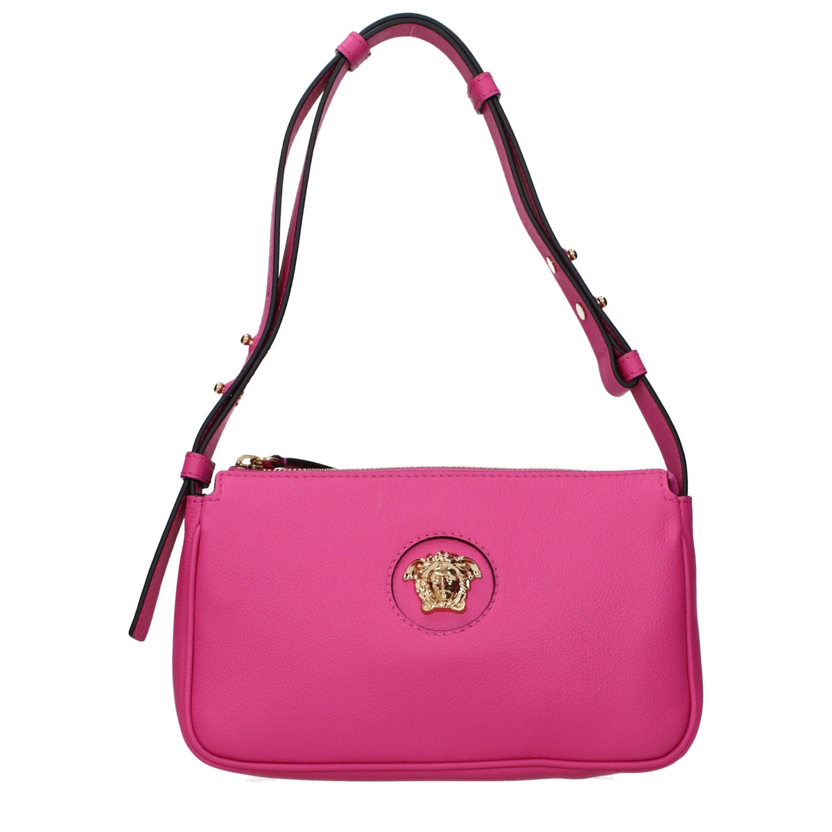 Versace Pink Leather Shoulder Bags