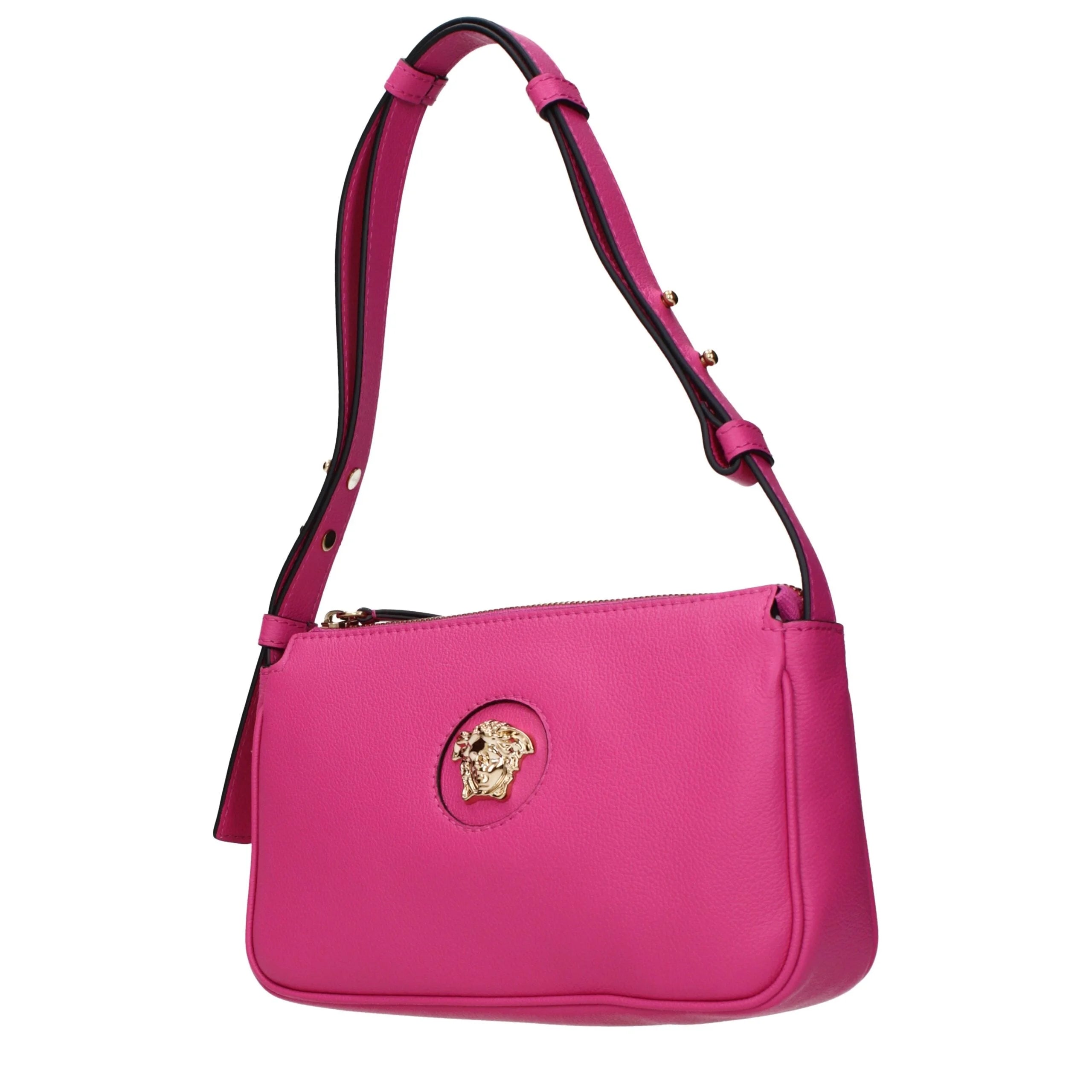 Versace Pink Leather Shoulder Bags