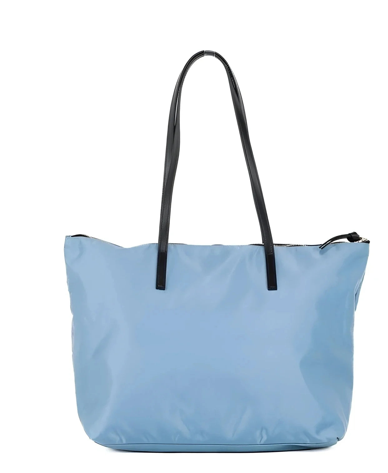 Versace Portuna Medusa Medium Cornflower Blue Nylon Leather Tote Bag Purse - Shopper Bags