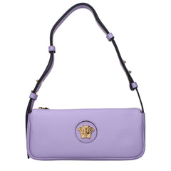 Versace Purple Leather Shoulder Bag