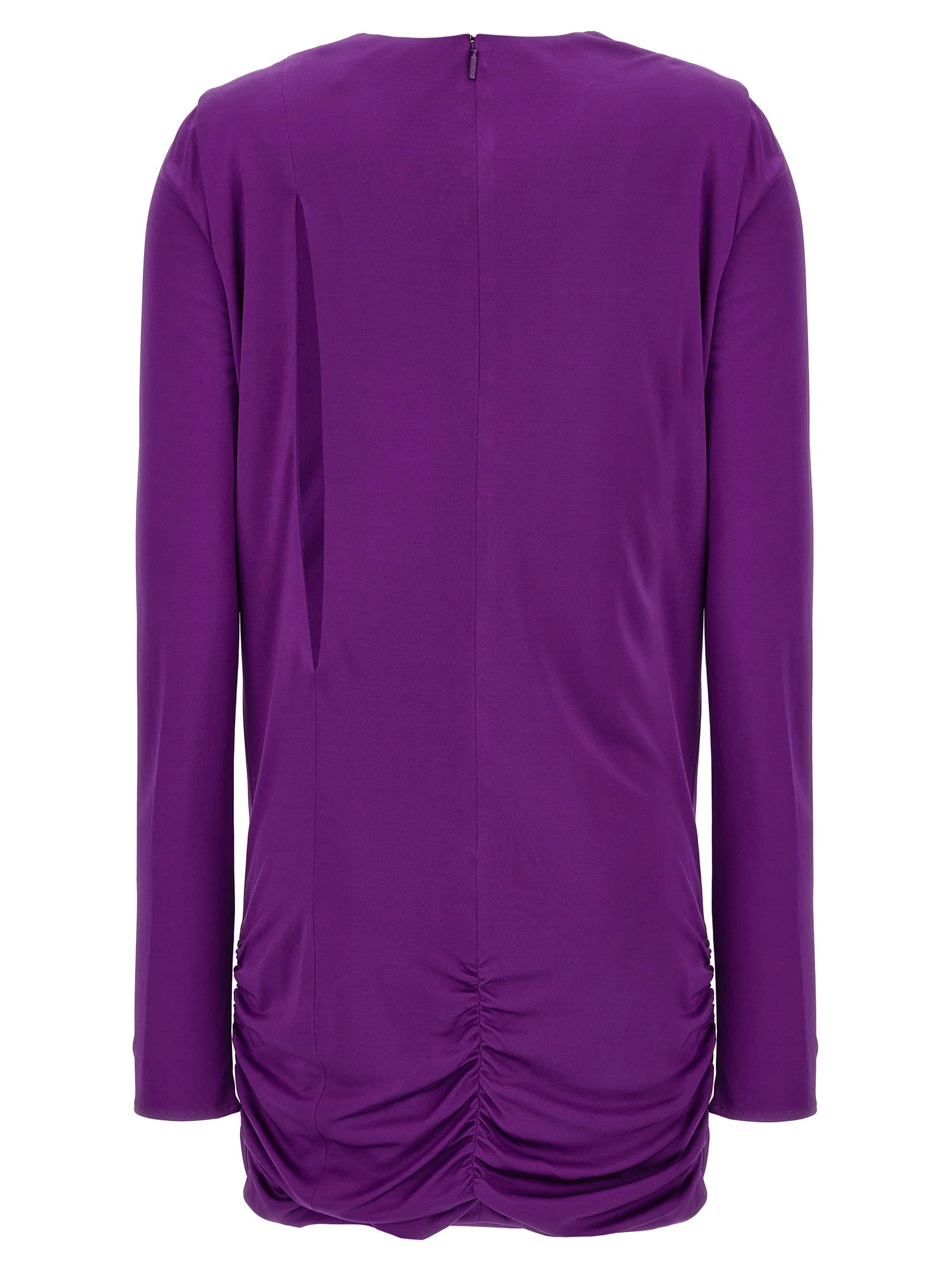 Versace Purple Viscose Short Dress