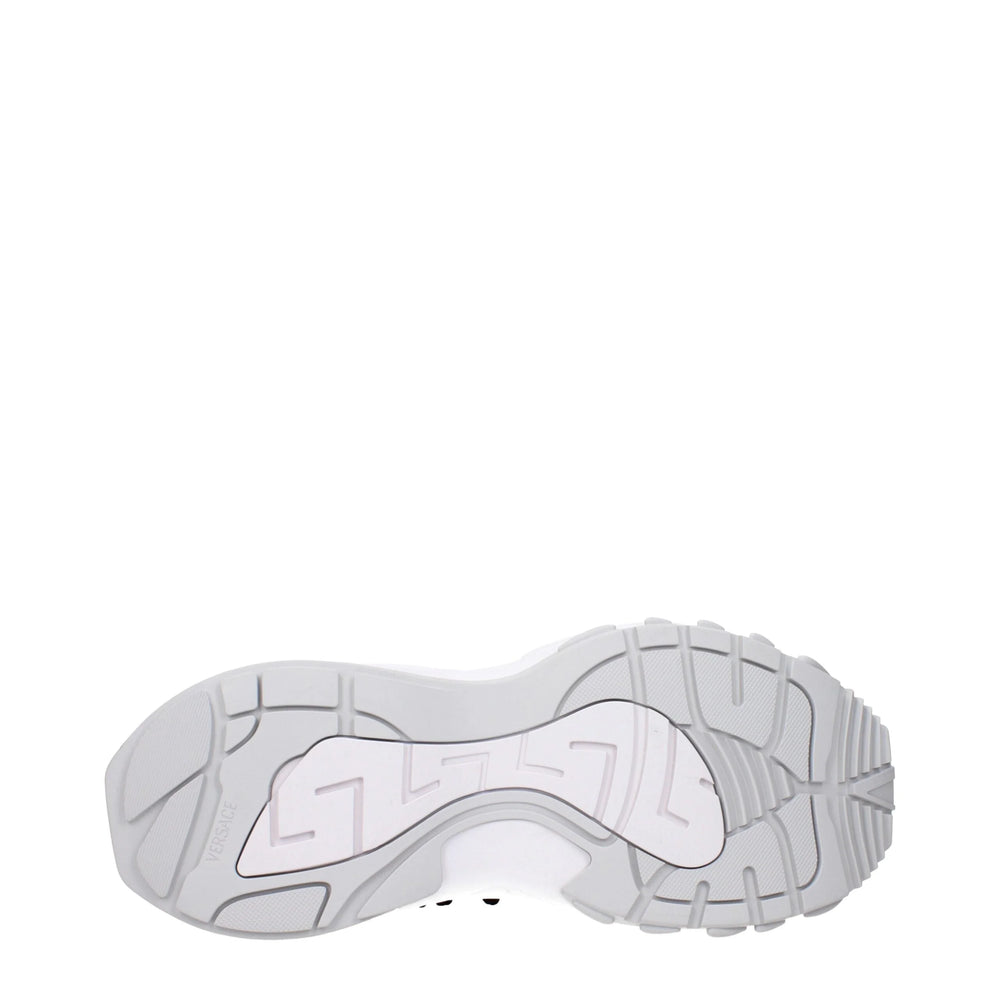 Versace Red Fabric Athletic Sneakers