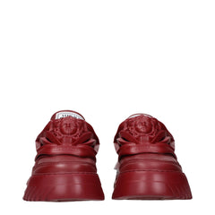 Versace Red Leather Chunky Sneakers