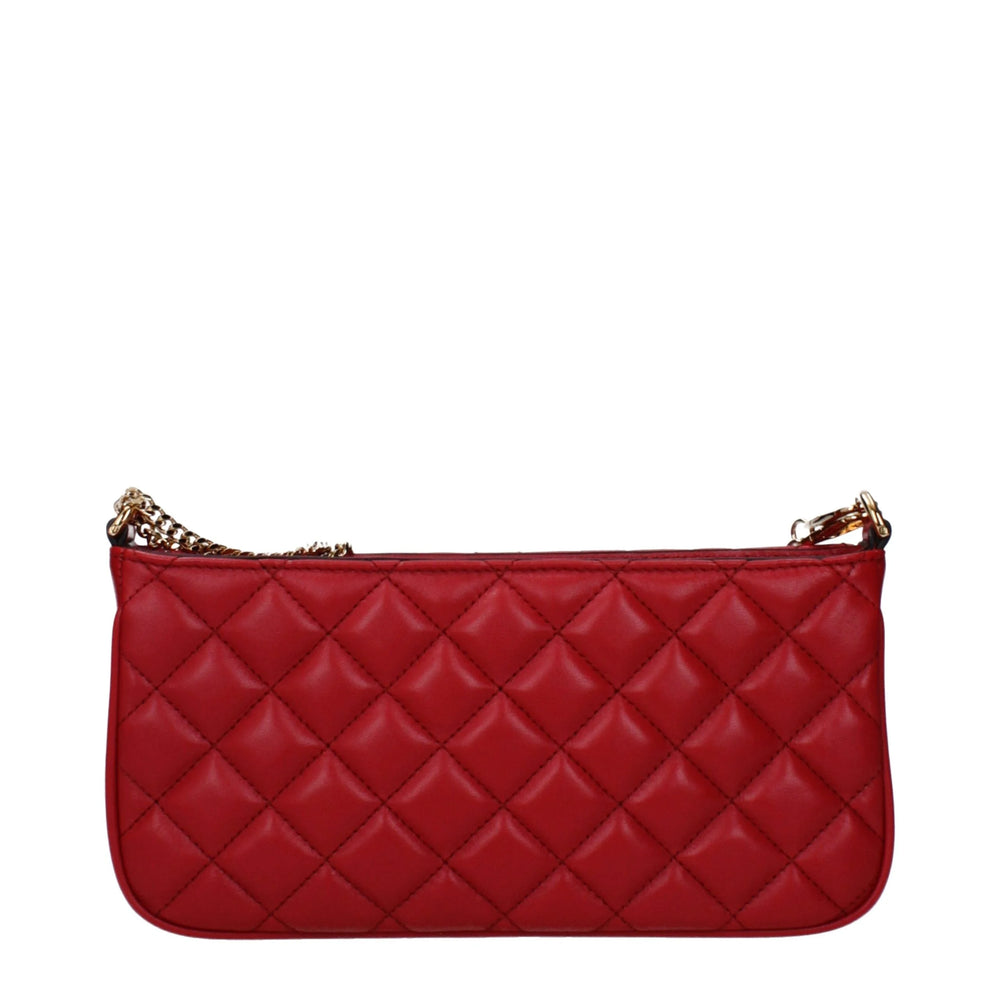 Versace Red Leather Crossbody Bag