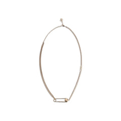 Versace Safety pin Necklace - One Size