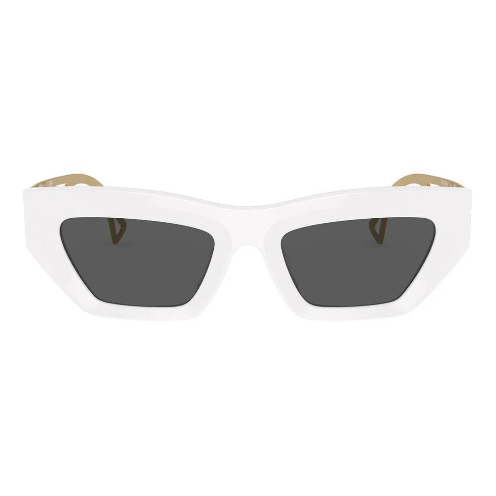 Versace White Acetate Sunglasses