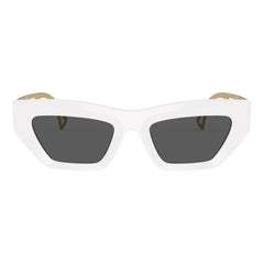 Versace White Acetate Sunglasses