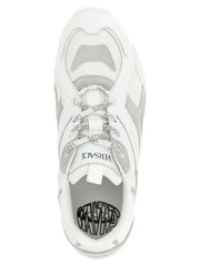 Versace White Calfskin Athletic Sneakers