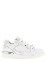 Versace White Calfskin Low Top Sneakers - EU40/US10