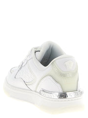 Versace White Calfskin Low Top Sneakers - EU40/US10
