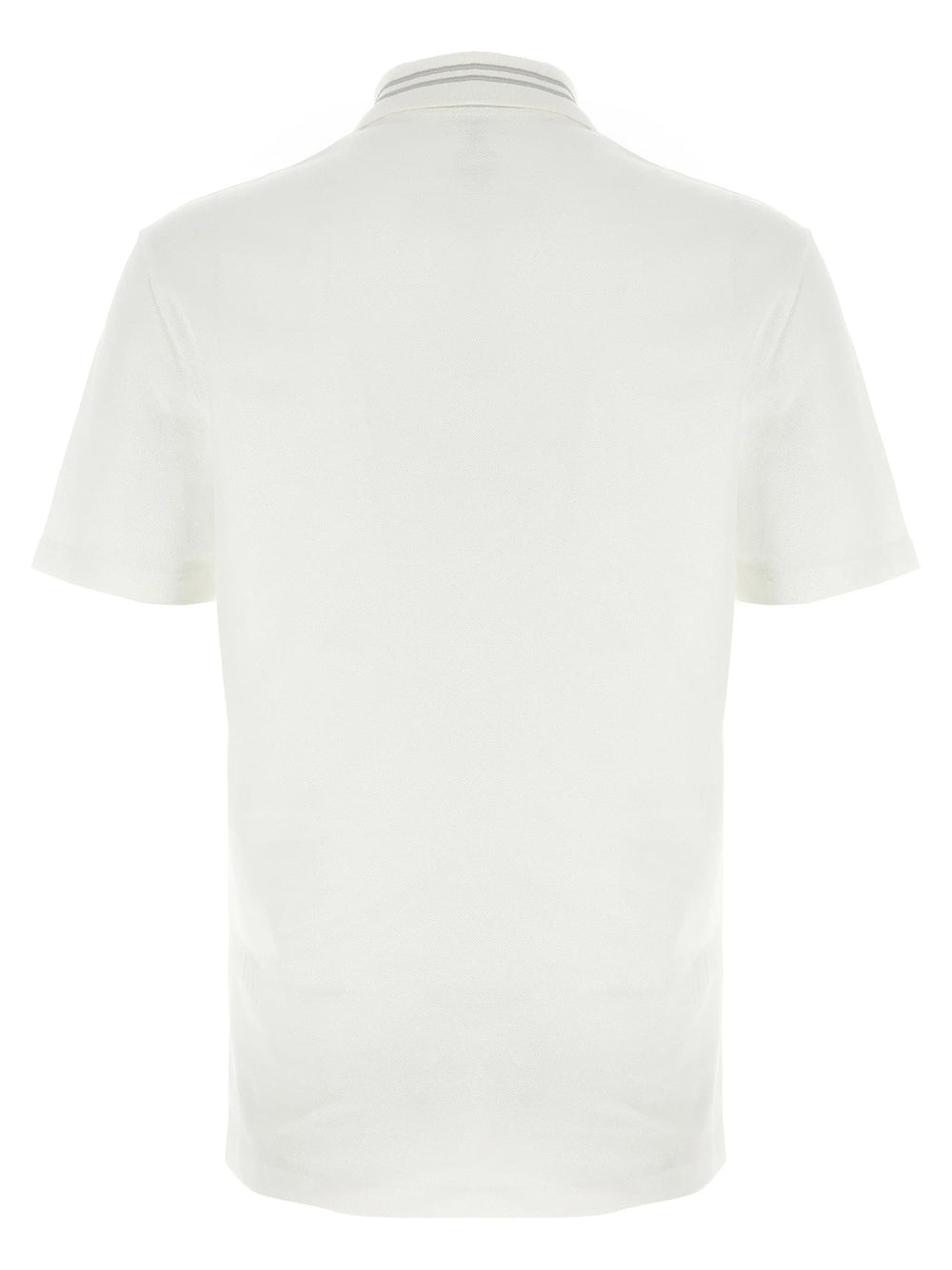 Versace White Cotton Polo Shirt