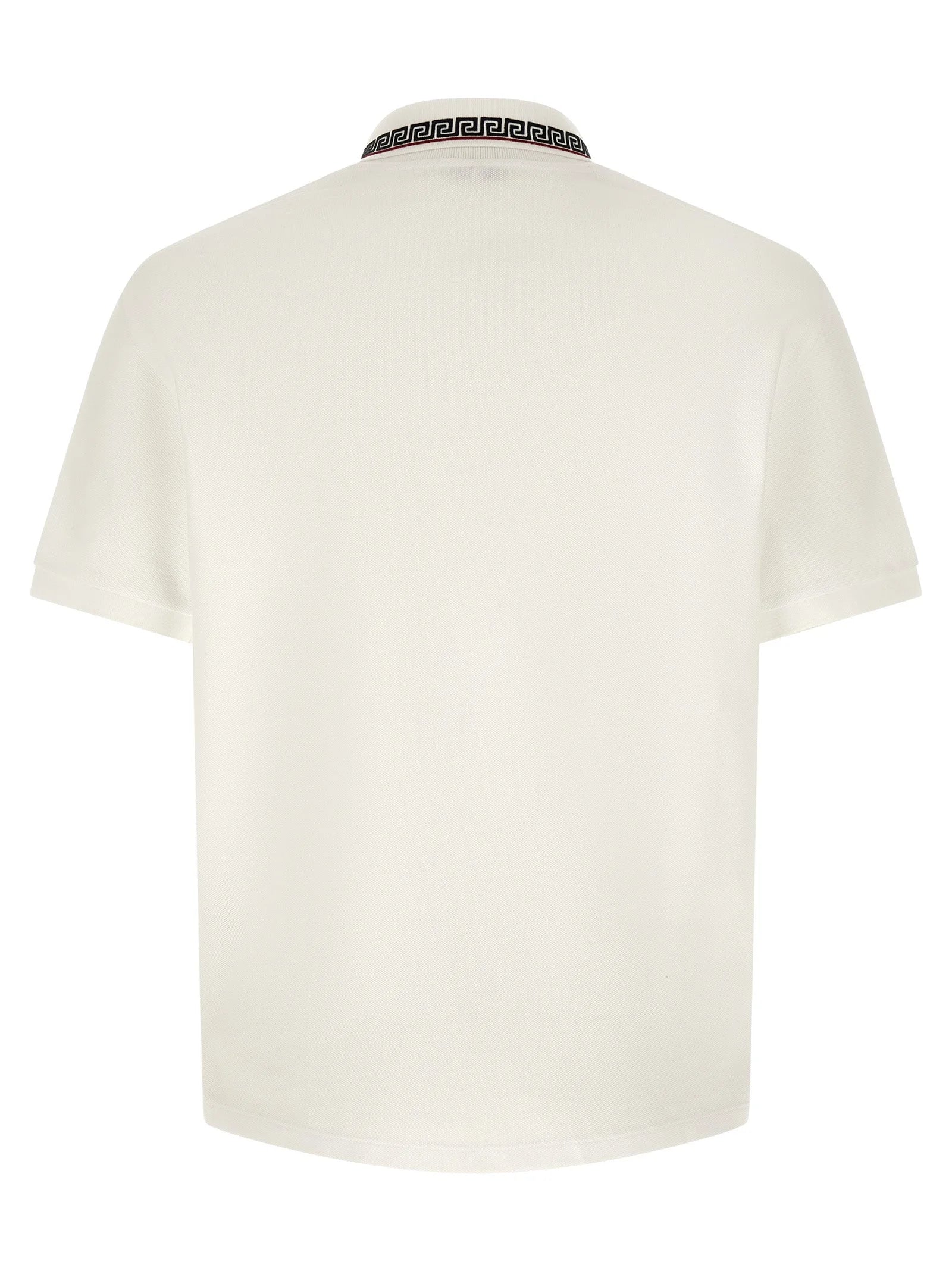 Versace White Cotton Polo Shirt