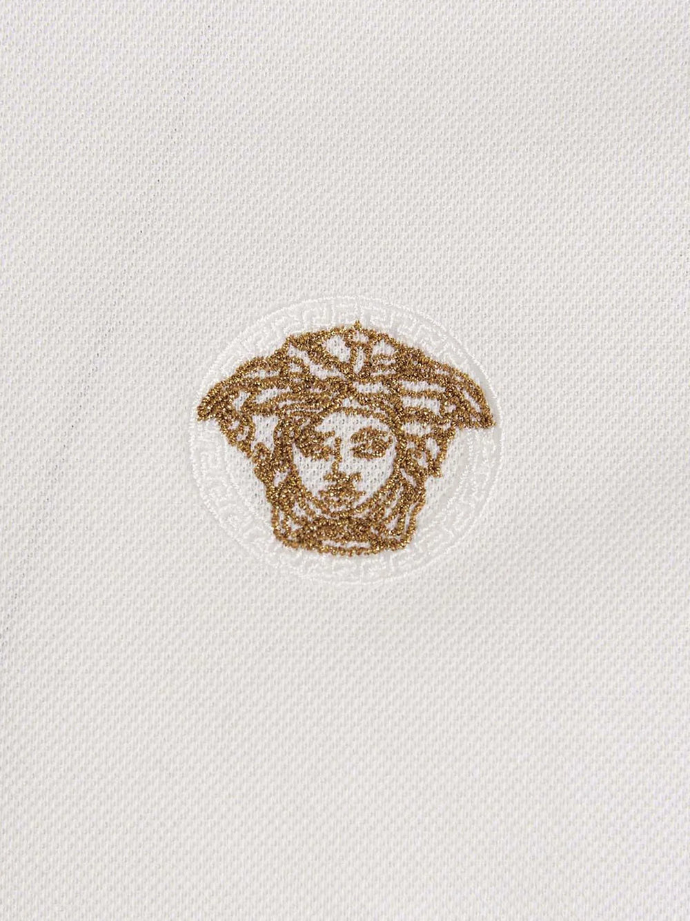 Versace White Cotton Polo Shirt - XXL