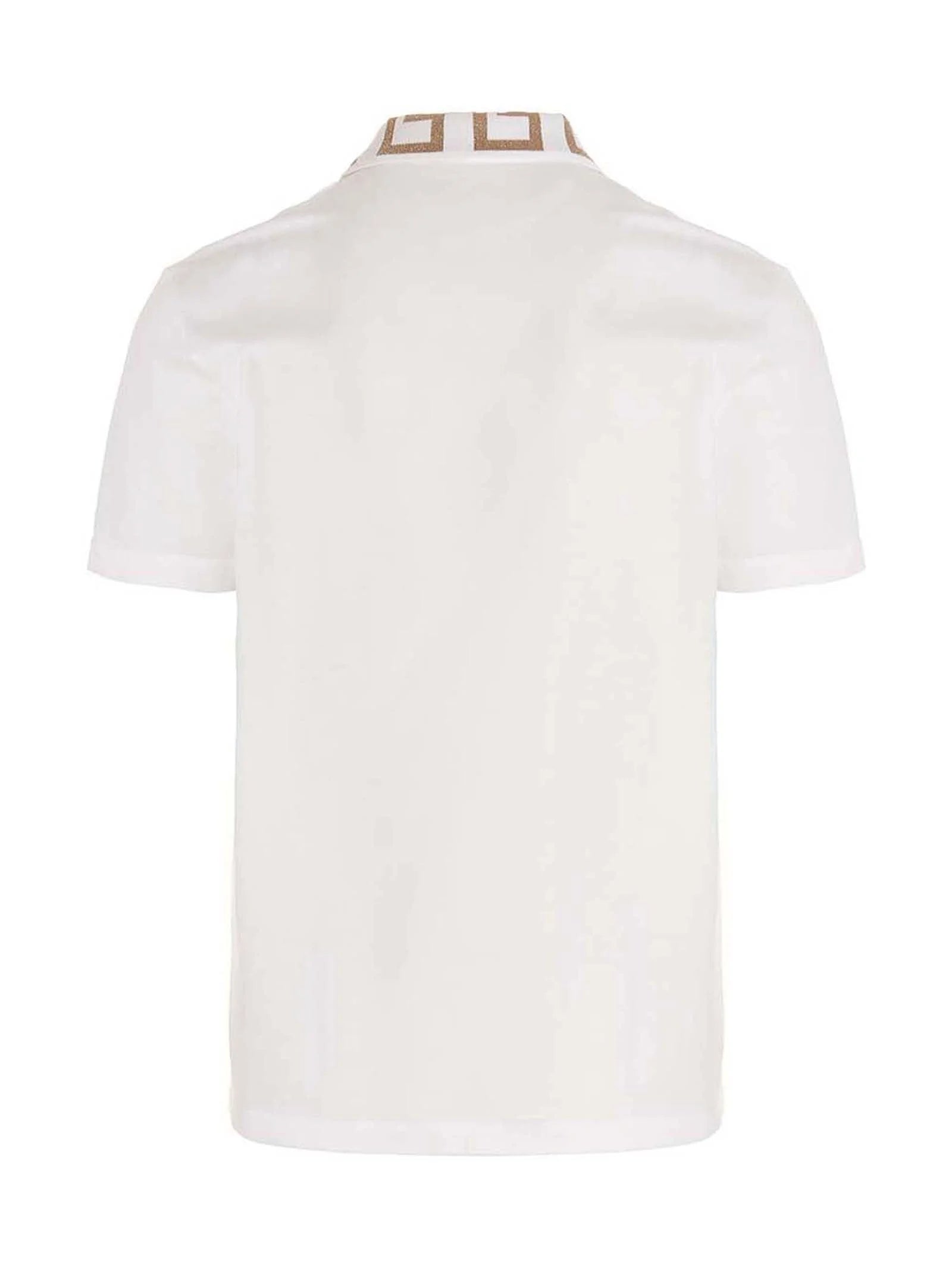 Versace White Cotton Polo Shirt - XXL