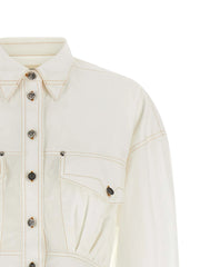 Versace White Cotton Short Dress