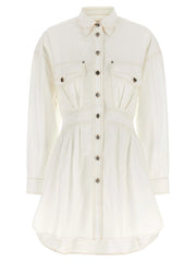 Versace White Cotton Short Dress