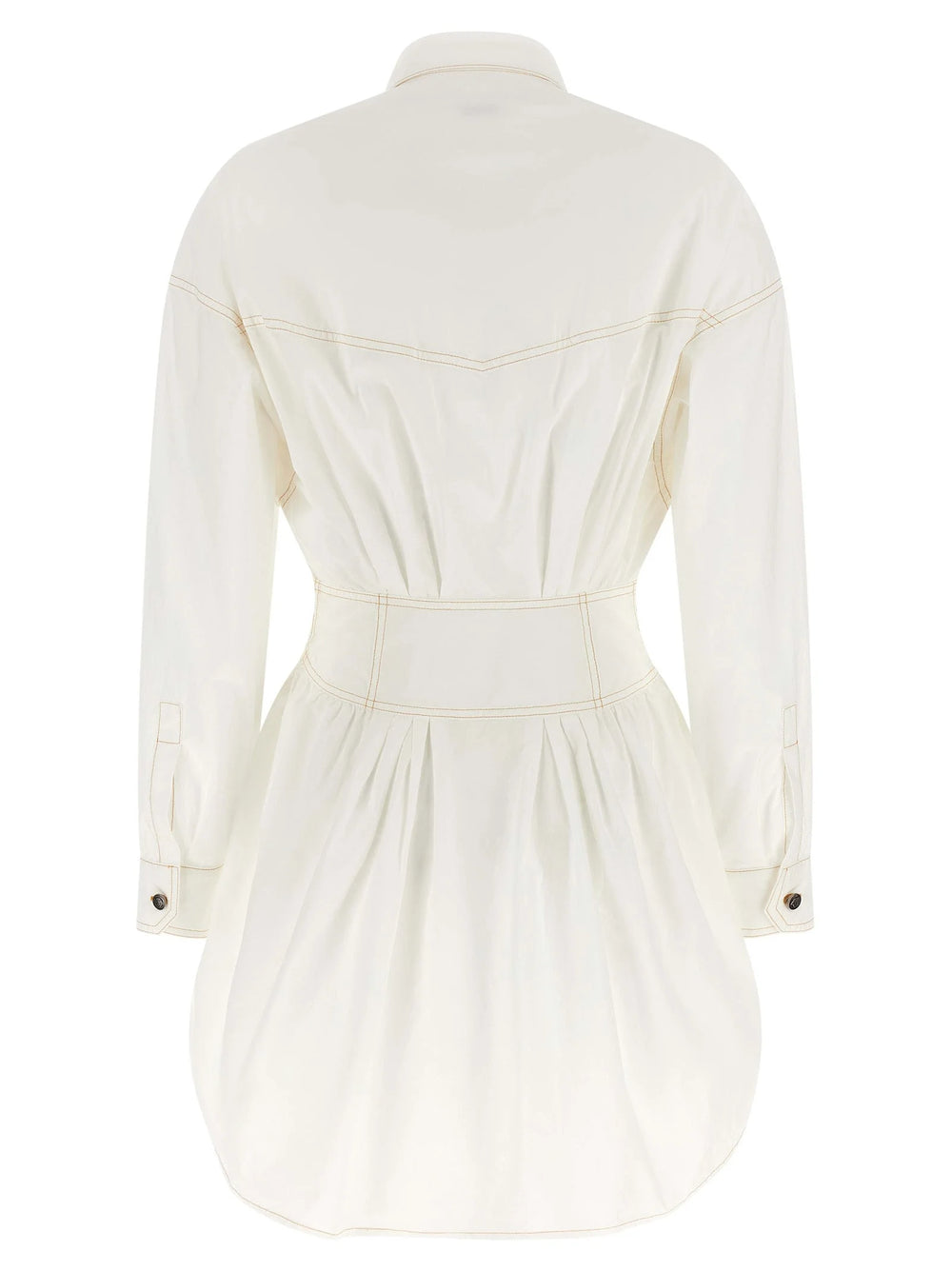 Versace White Cotton Short Dress