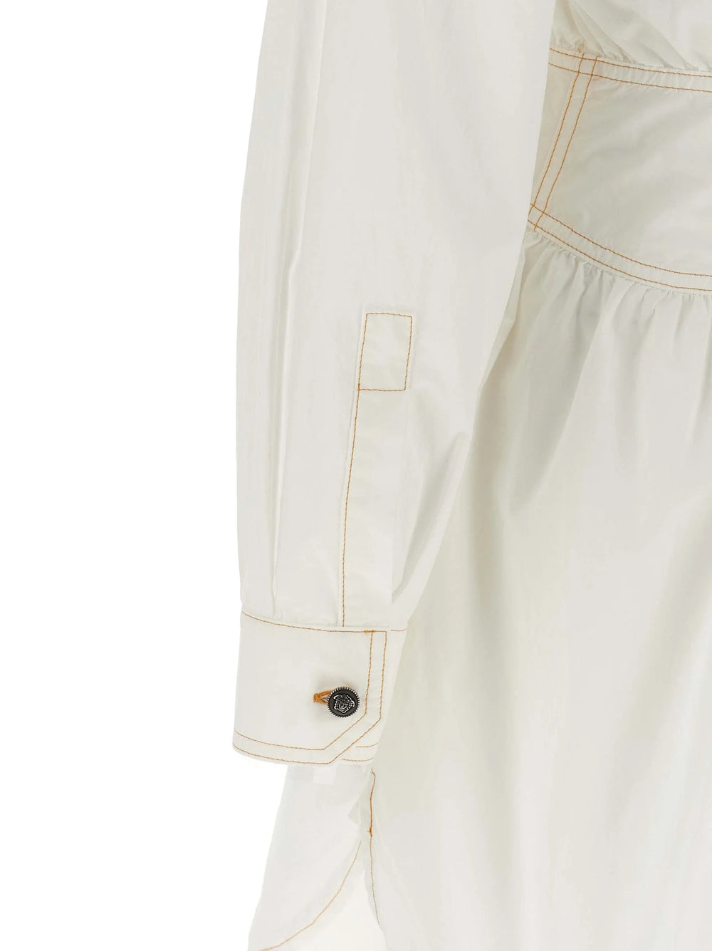 Versace White Cotton Short Dress