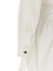 Versace White Cotton Short Dress