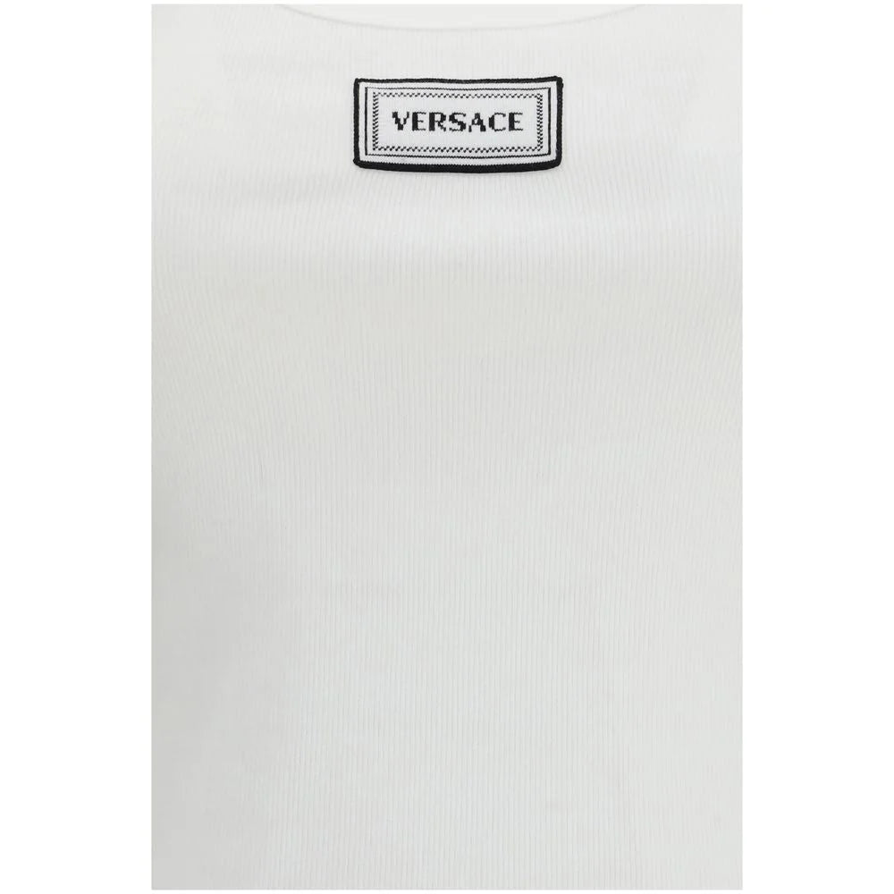 Versace White Cotton Top