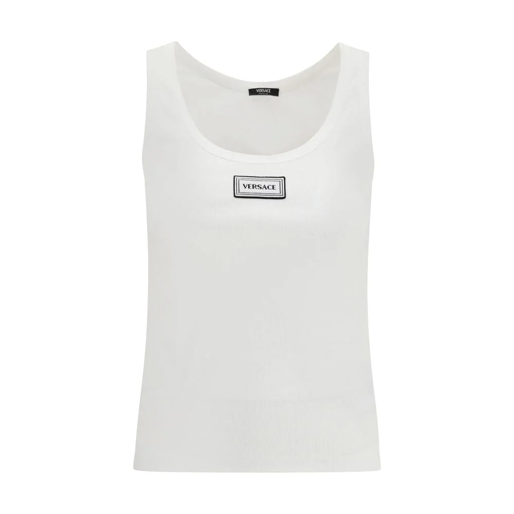 Versace White Cotton Top - IT42 | L