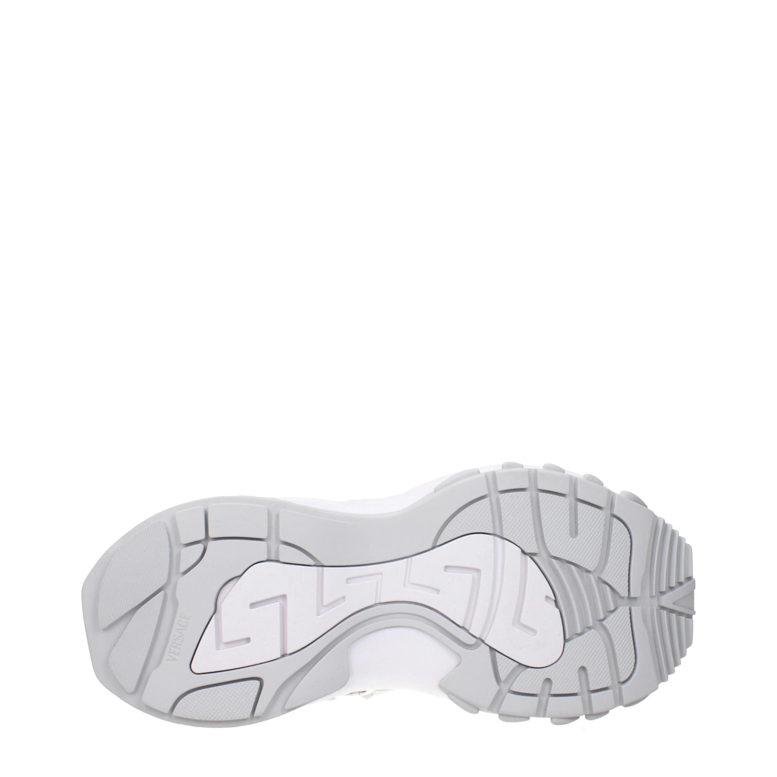 Versace White Fabric Chunky Sneakers