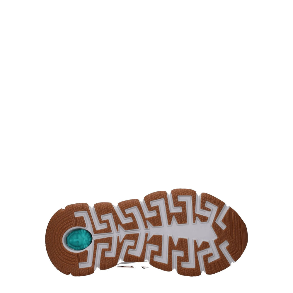 Versace White Leather Athletic Sneakers - Sneakers