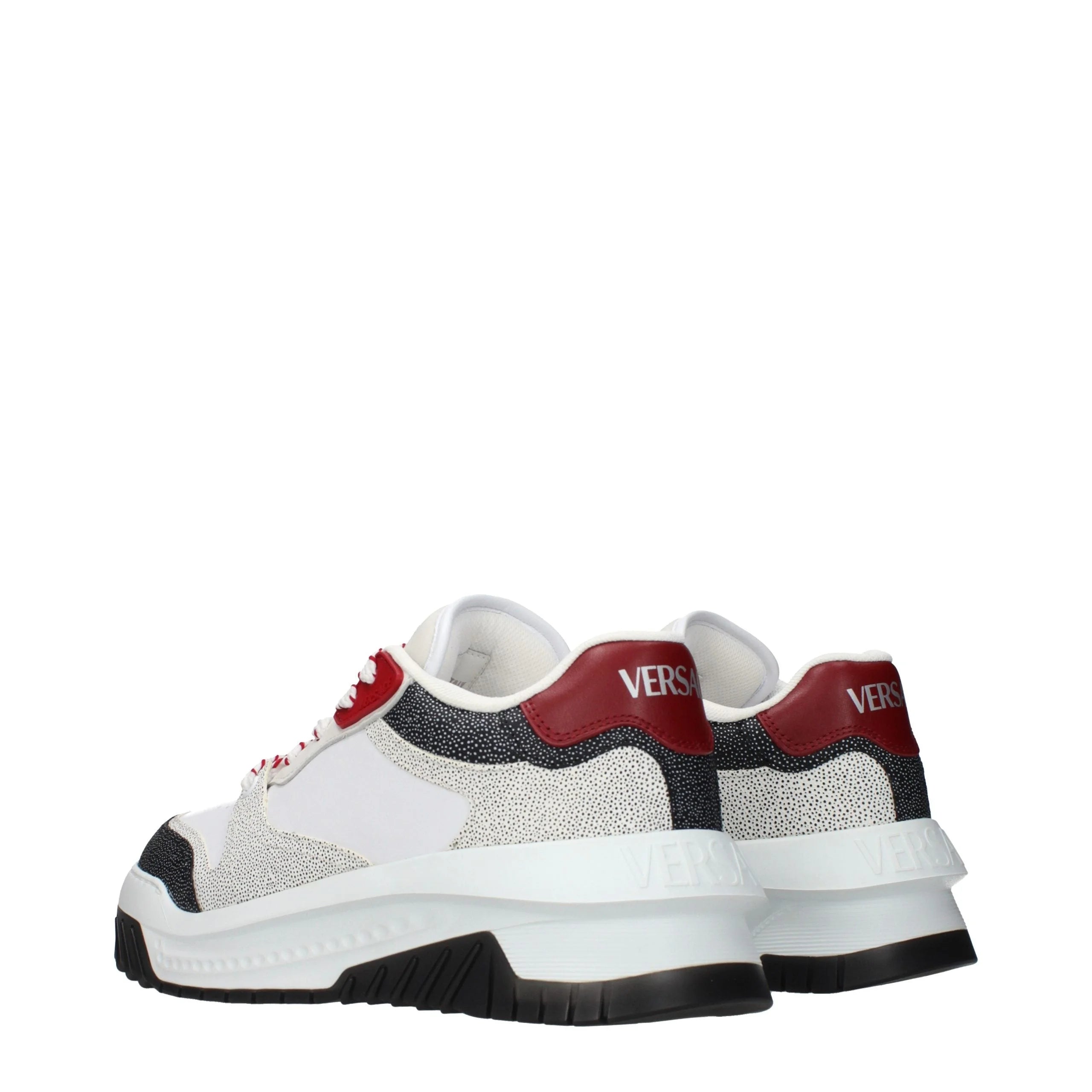 Versace White Leather Chunky Sneakers