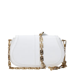 Versace White Leather Crossbody Bag