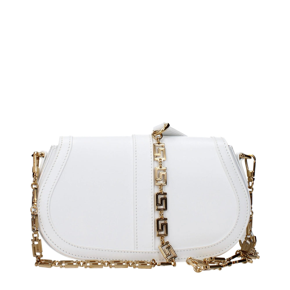 Versace White Leather Crossbody Bag