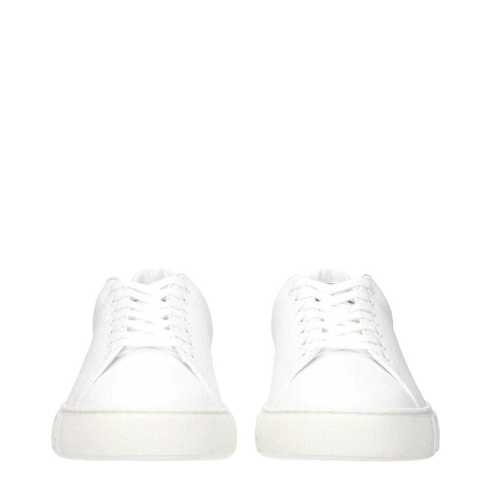 Versace White Leather Low Tops - EU39/US6
