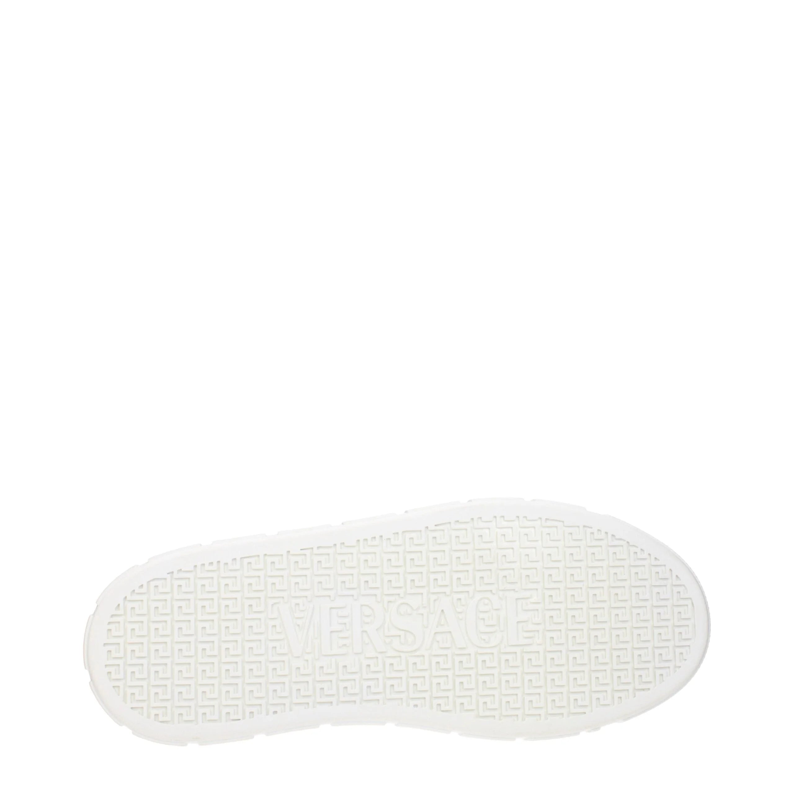 Versace White Leather Low Tops - EU39/US6