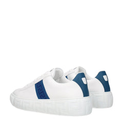 Versace White Leather Low Tops - EU40/US7