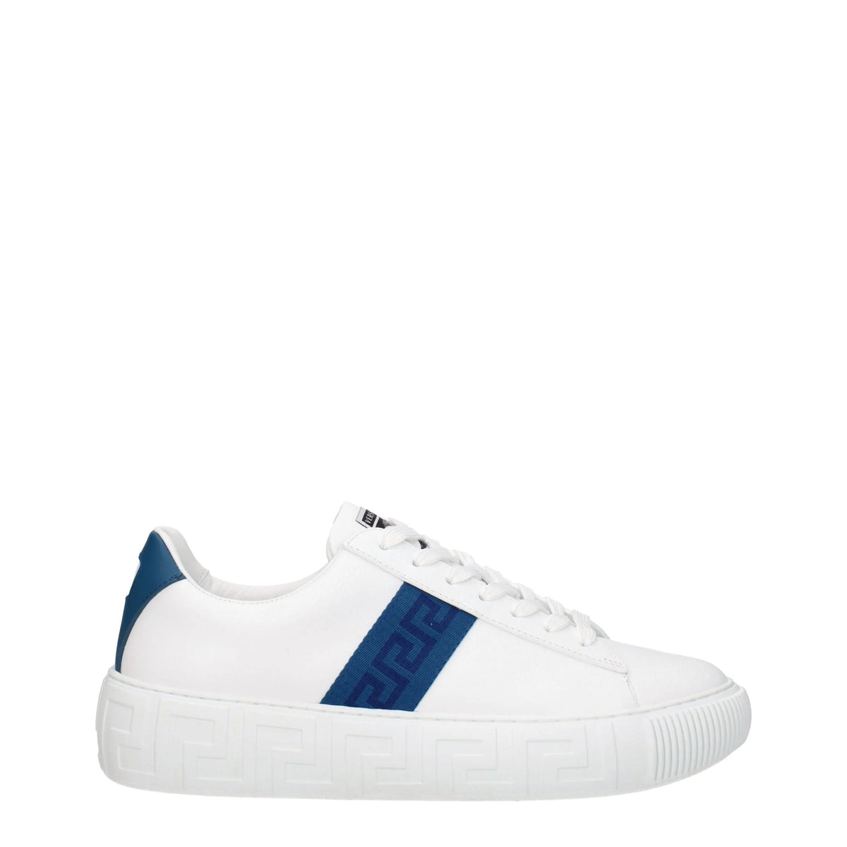 Versace White Leather Low Tops - EU40/US7