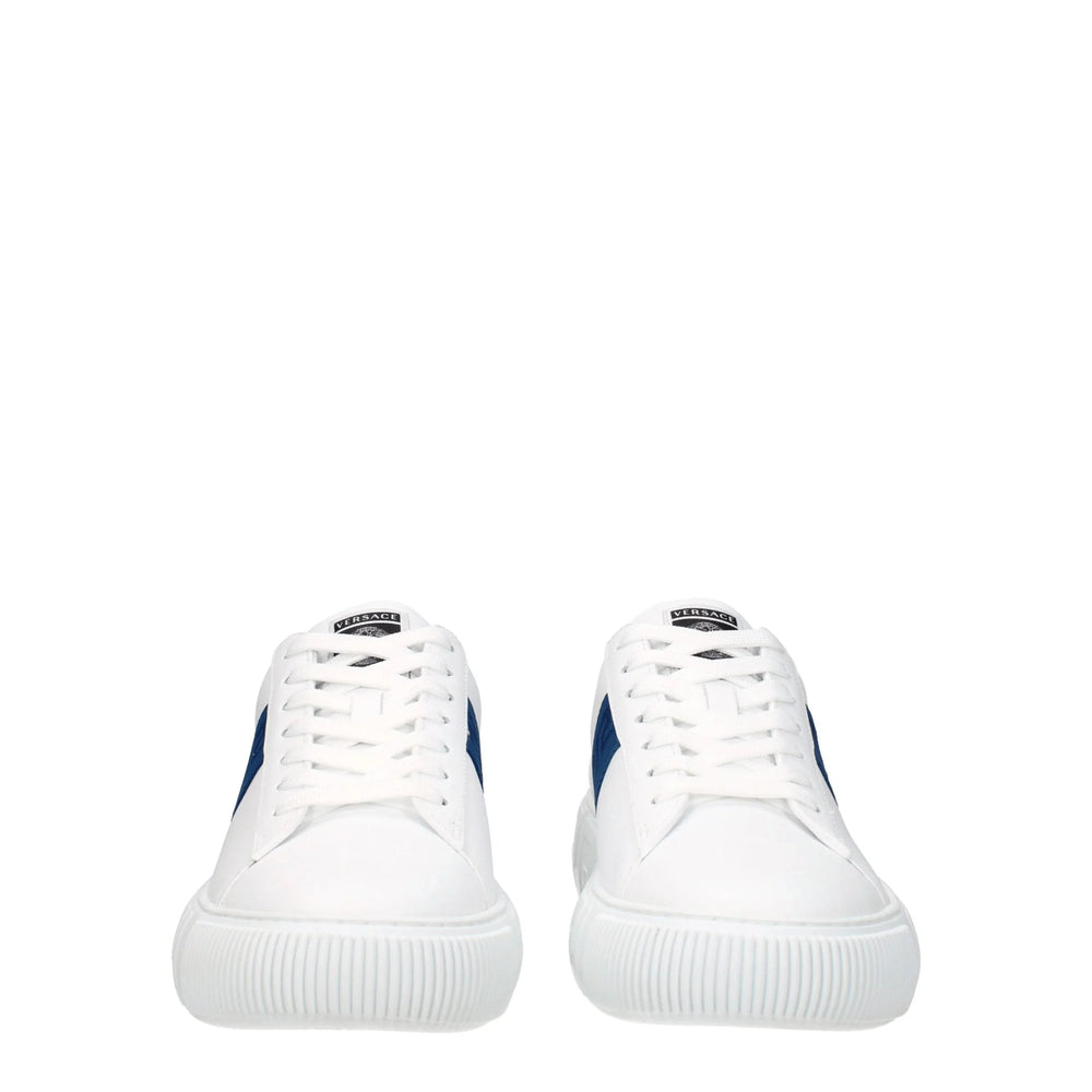 Versace White Leather Low Tops - EU40/US7 - Sneakers