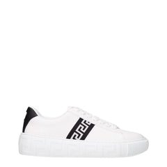 Versace White Leather Sneakers - Sneakers