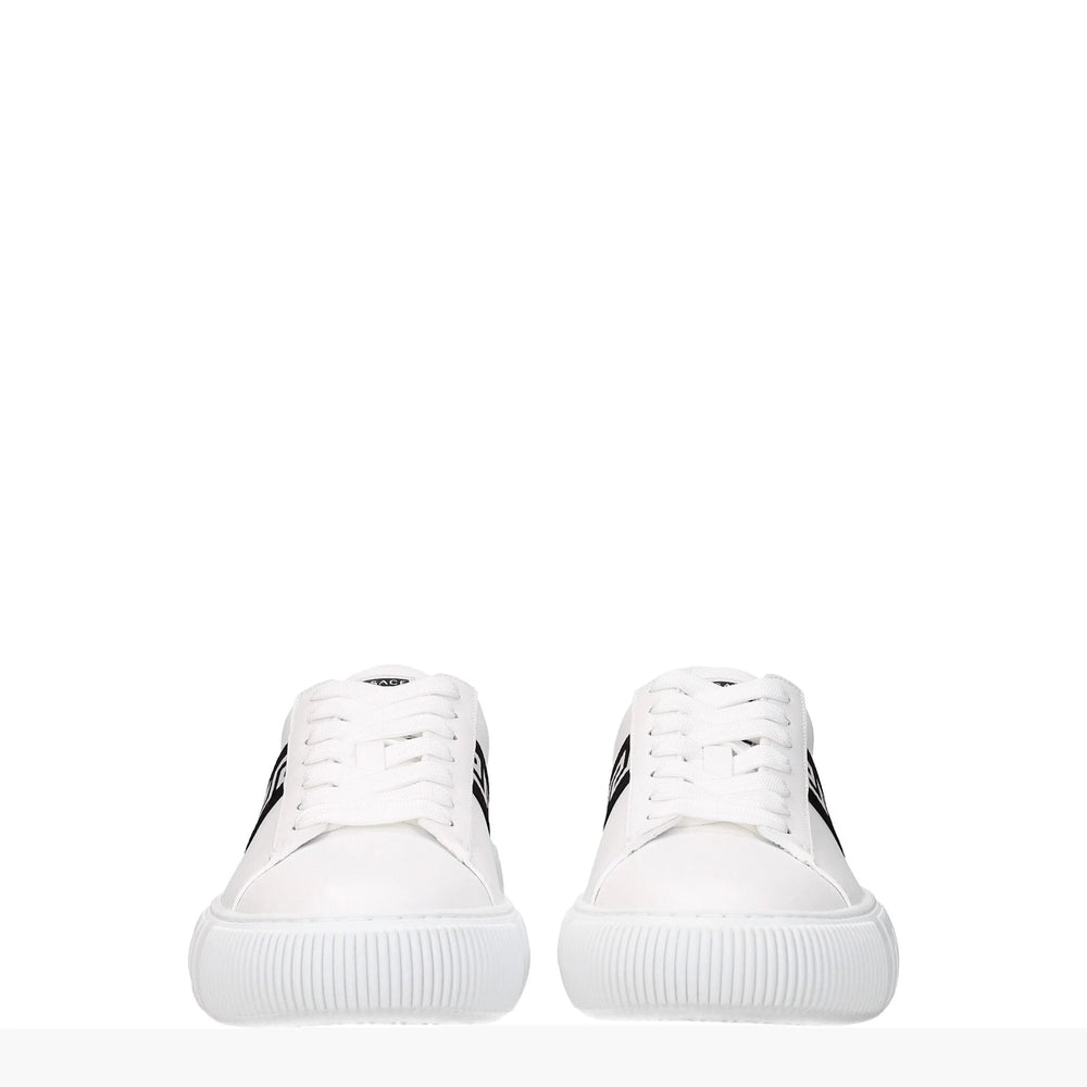 Versace White Leather Sneakers - Sneakers