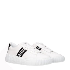 Versace White Leather Sneakers - Sneakers