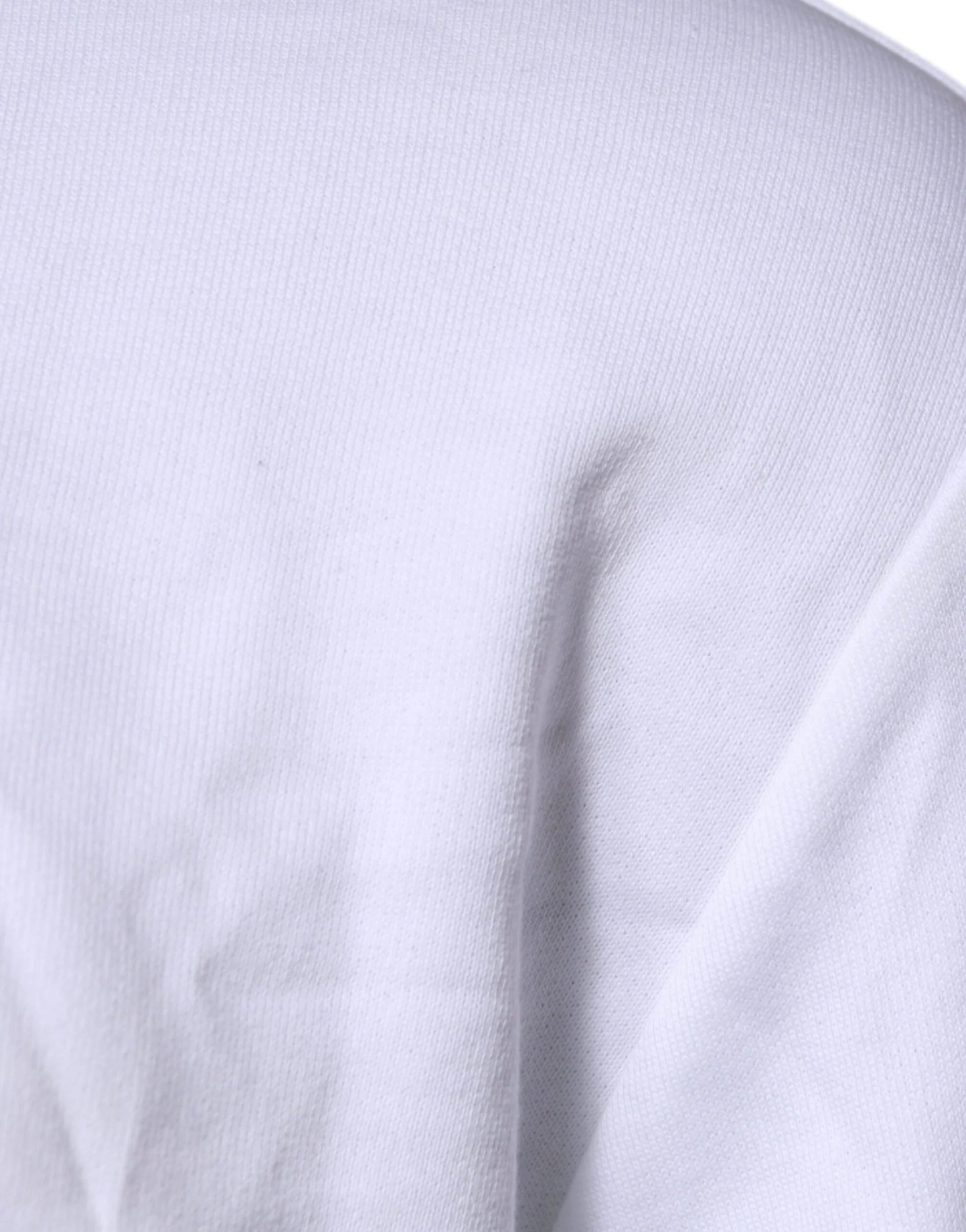 Versace White Medusa Embroidery Crew Neck Pullover Sweater - Sweatshirts