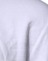 Versace White Medusa Embroidery Crew Neck Pullover Sweater - Sweatshirts