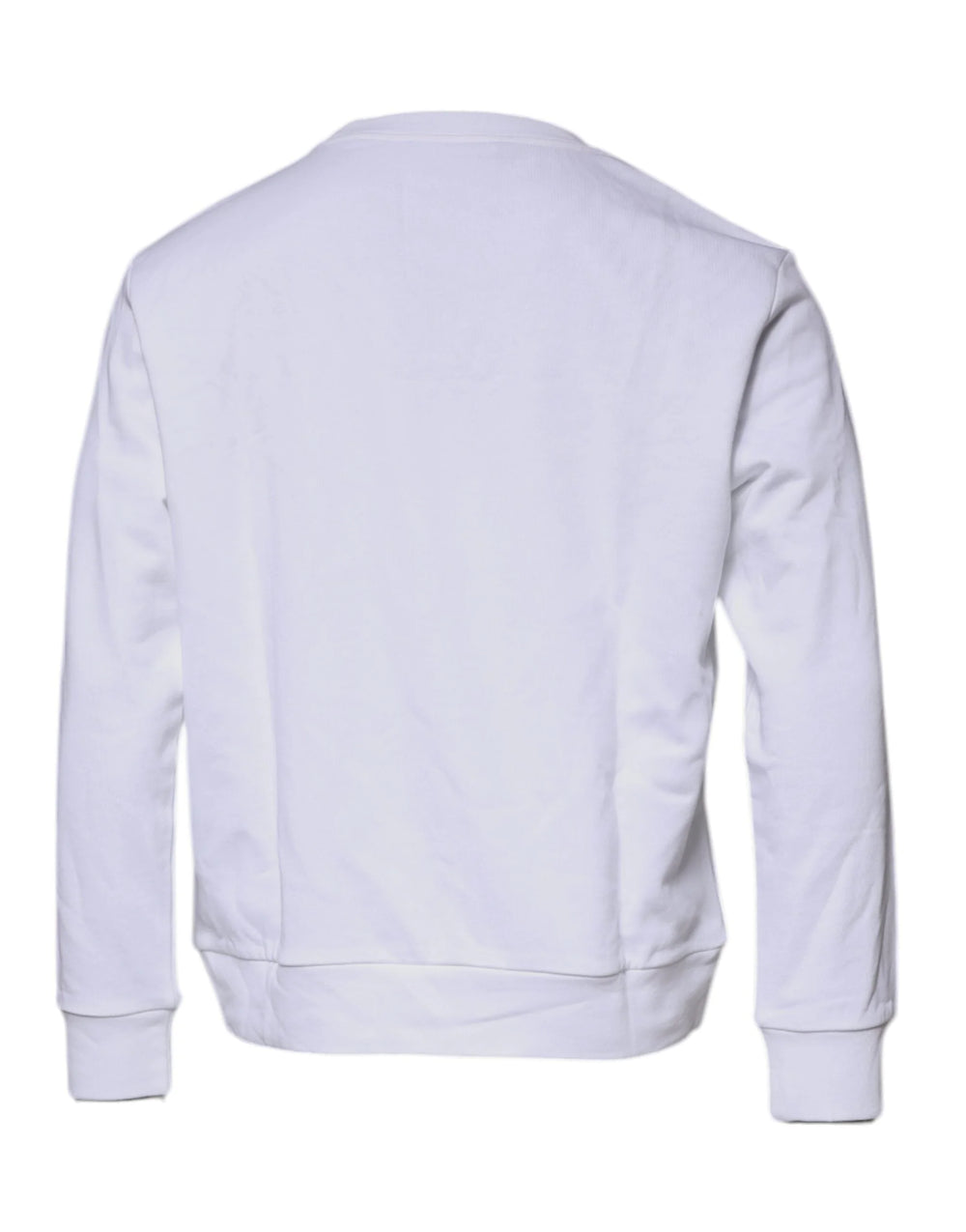 Versace White Medusa Embroidery Crew Neck Pullover Sweater - Sweatshirts