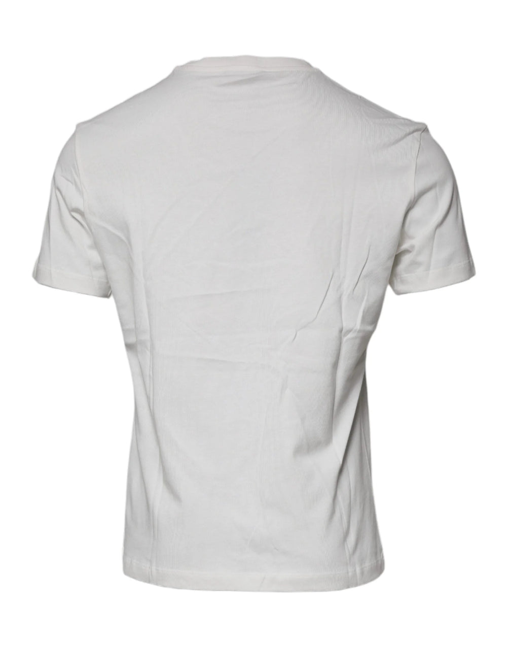 Versace White Medusa Print Cotton Crew Neck T-shirt - T-Shirts