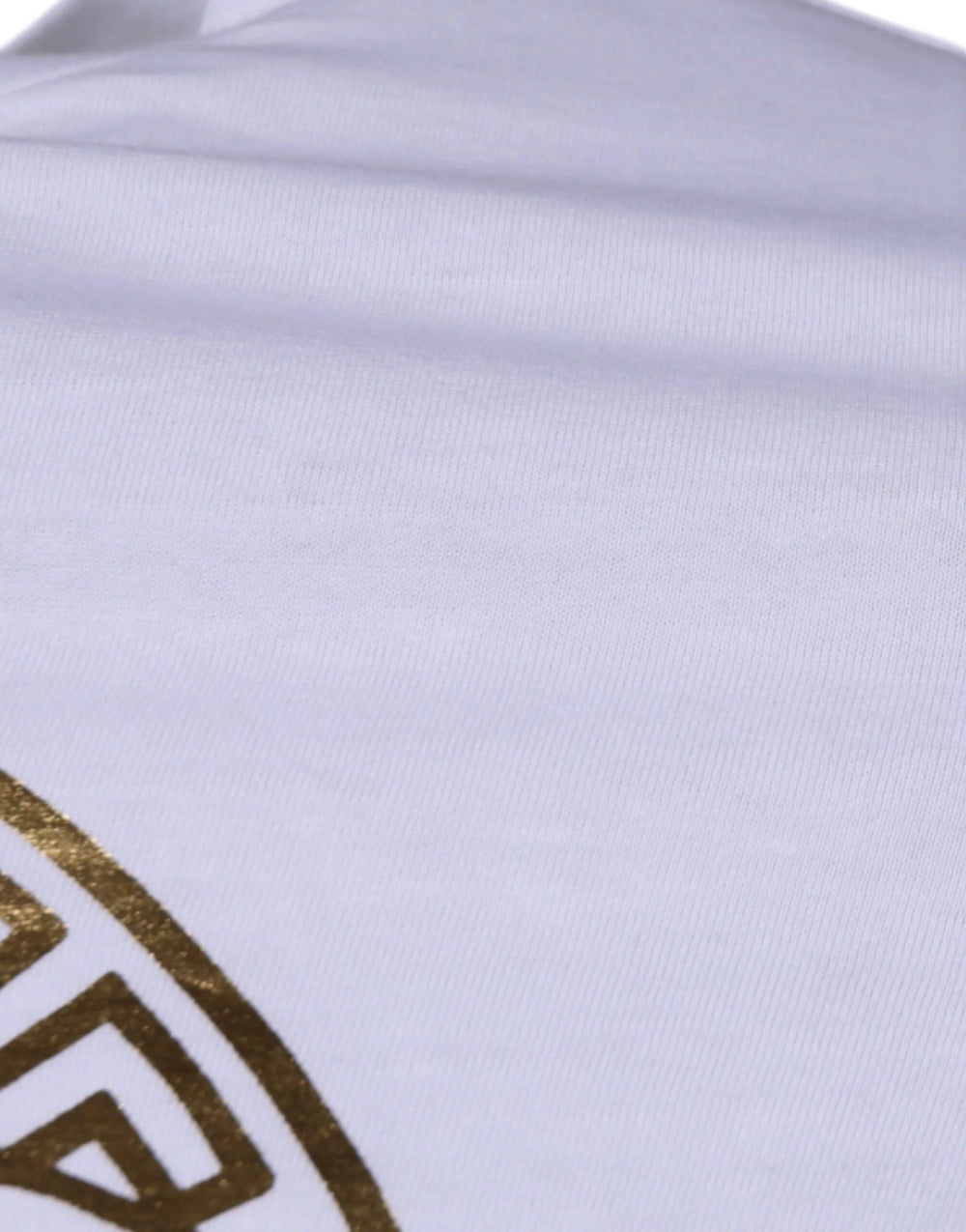 Versace White Medusa Print Cotton Crew Neck T-shirt - T-Shirts