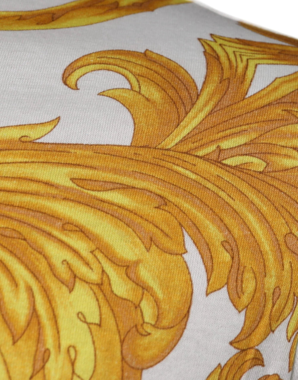 Versace White Medusa Print Cotton Crew Neck T-shirt - T-Shirts